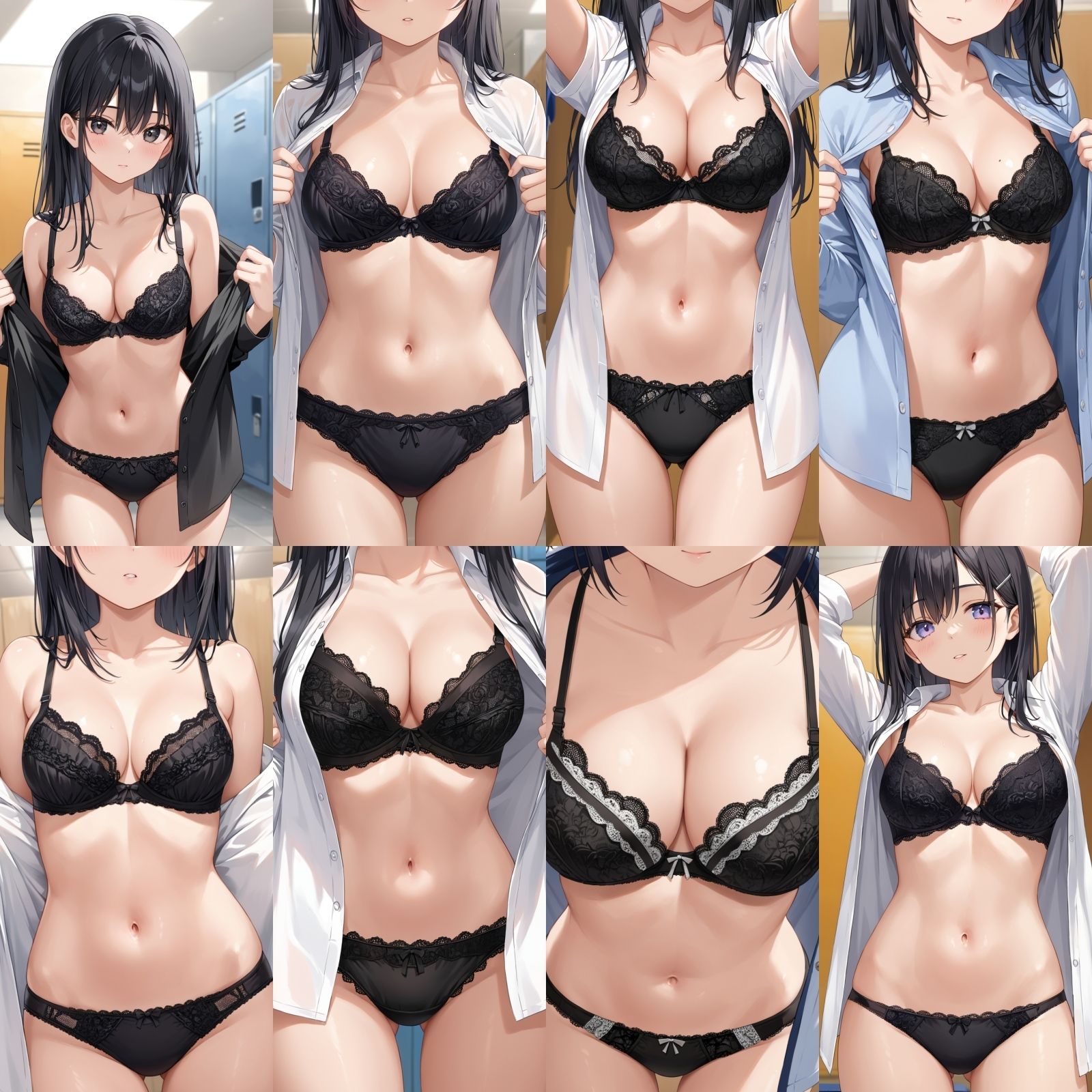 【J〇盗撮】シャツ脱ぎレース下着【500枚】 画像6