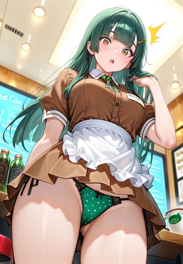 下から失礼しま～す（ハート）ウェイトレス編_5