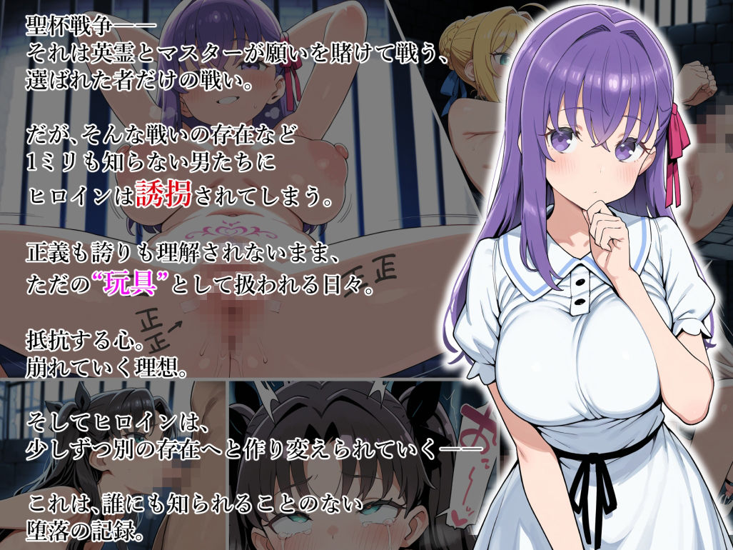 誘拐したヒロインを調教して僕だけのメスオナホに作り変えてみた -F〇te/stay night編- 画像1