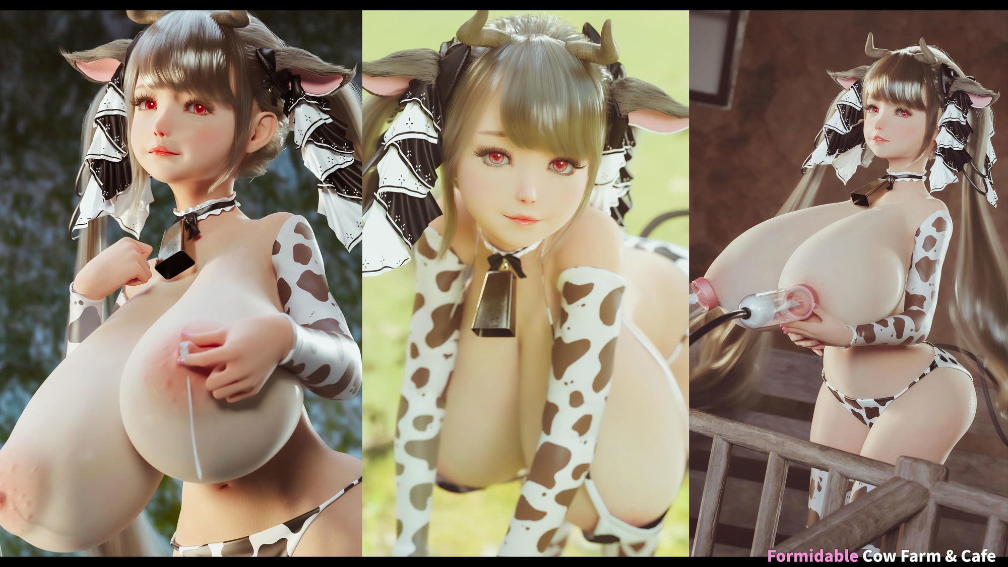 牛柄ビキニの爆乳牛娘4 画像7