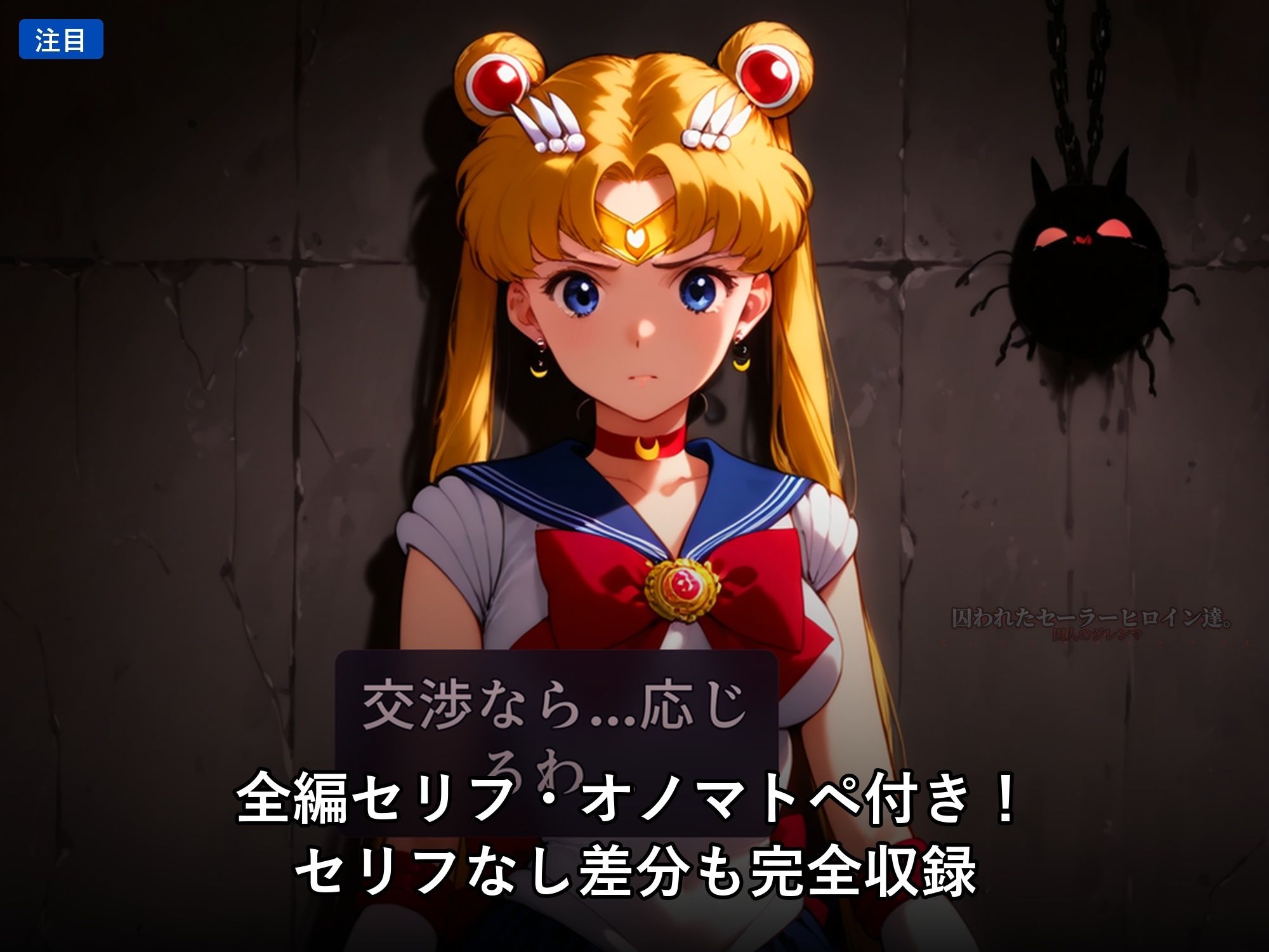 【無料エロ漫画】d_742360 囚われたセーラーヒロイン達。囚人のジレンマ 「仲間を救うには、自分の体を差し出すしかなかった――」(あざす感謝法人)