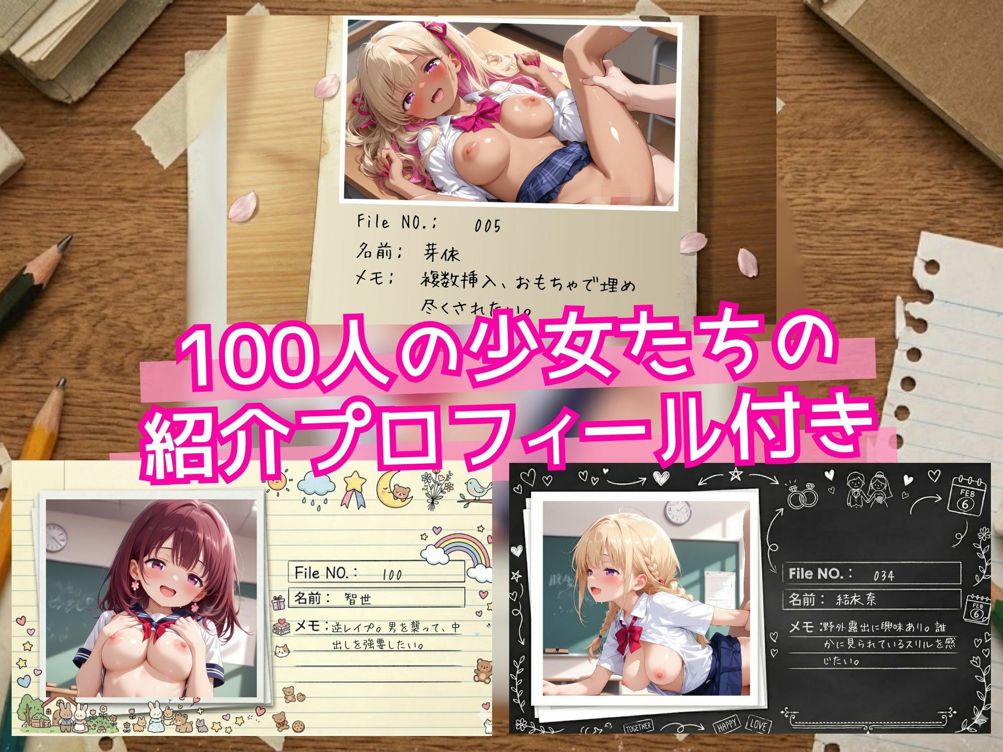 【全員巨乳！】僕の彼女は100人Part2 〜揺れる「柔肌」が誘う、禁断のハーレム〜 サンプル画像 2