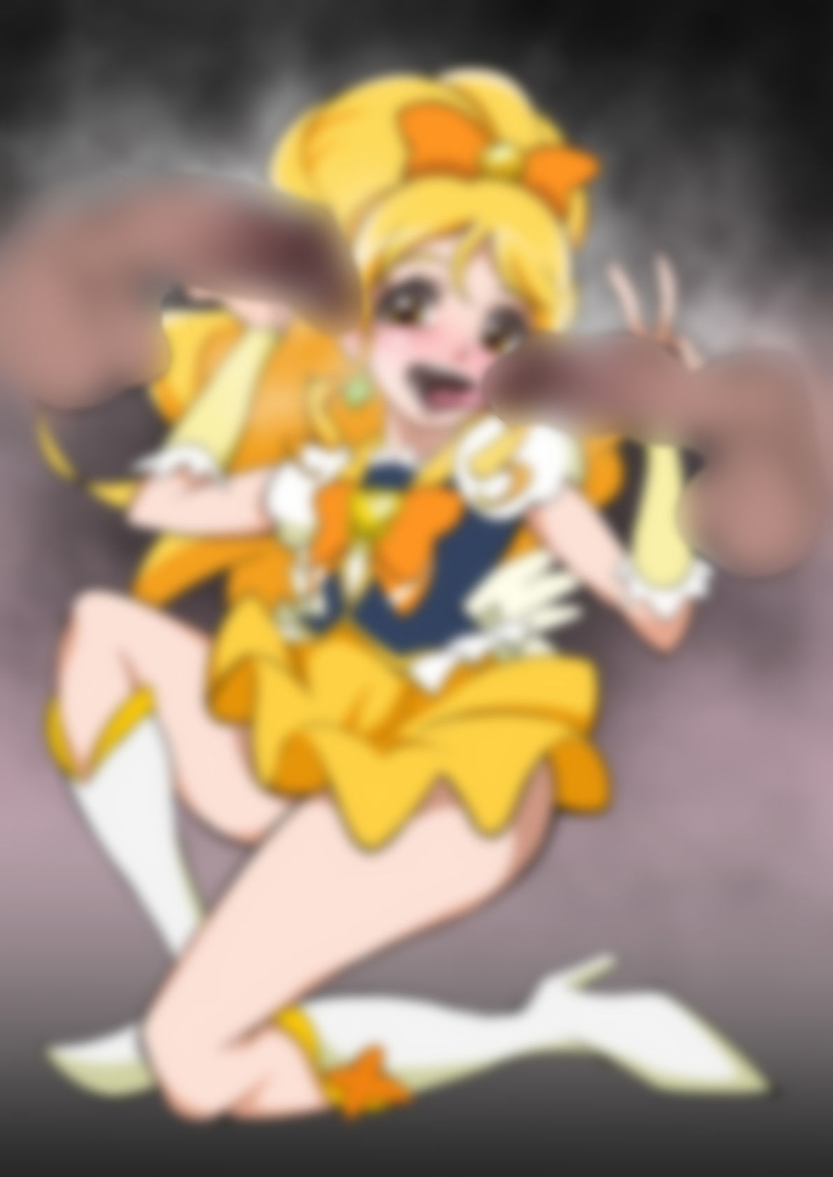 「ハピネスチャージプリ〇ュア！」〇ュアハニー 画像1