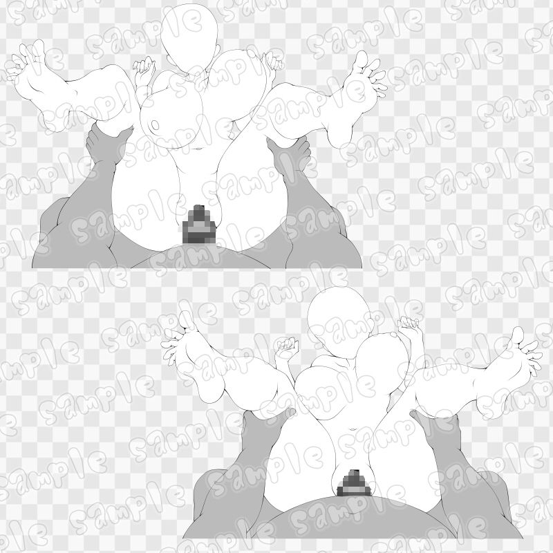 線画素材集［手］85 画像1