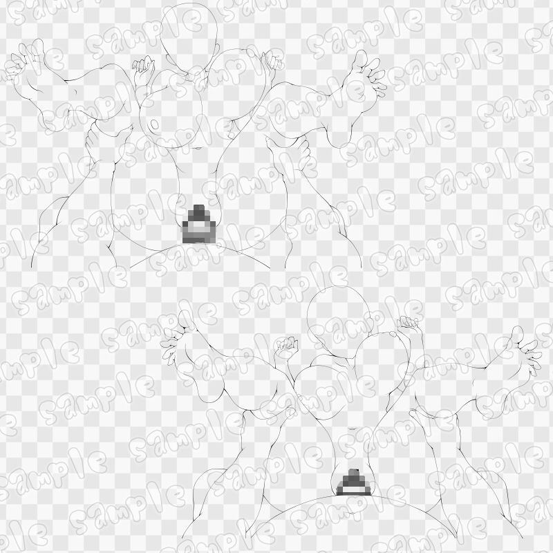 線画素材集［手］85 画像3