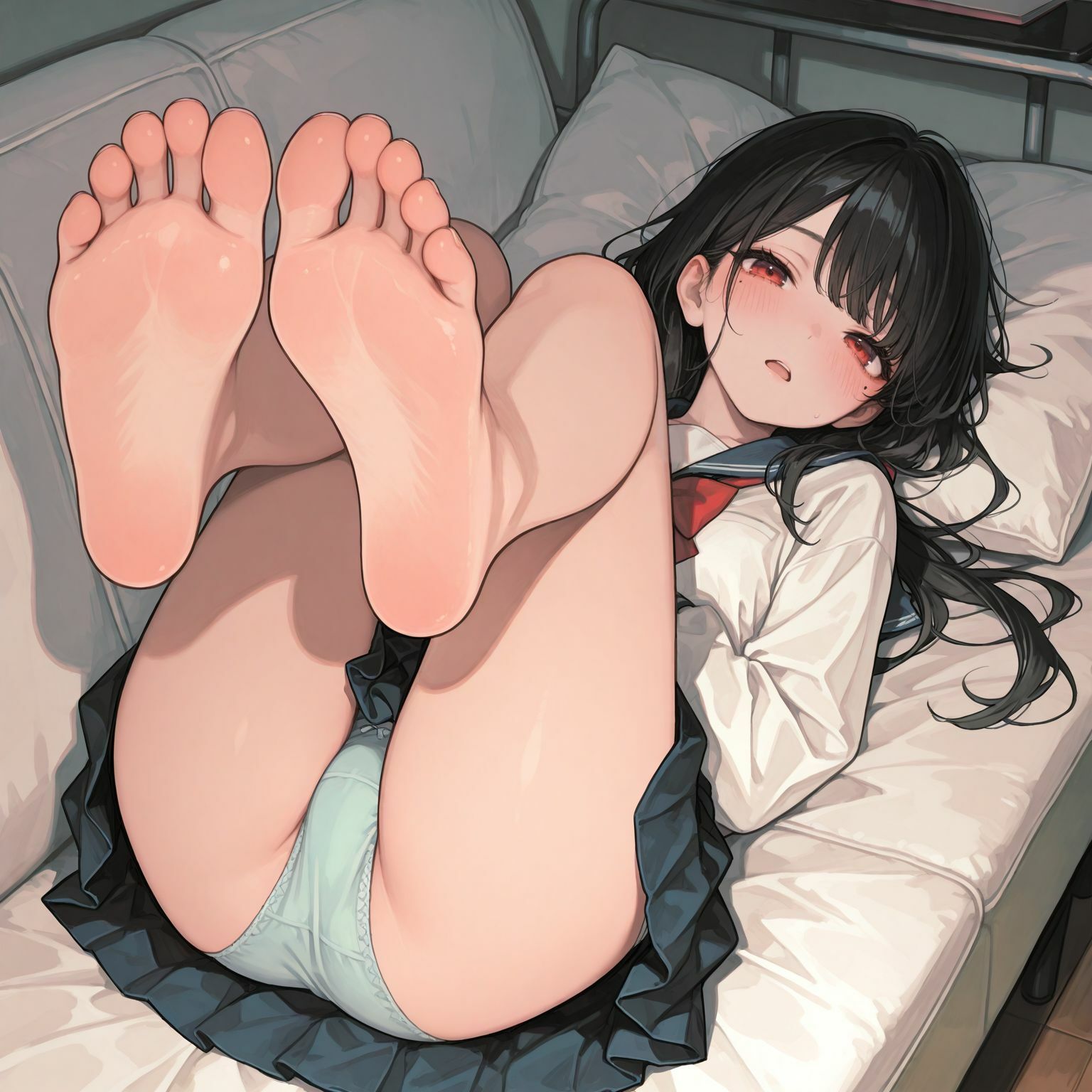 女の子のパンツと足の裏 時々ワキ1