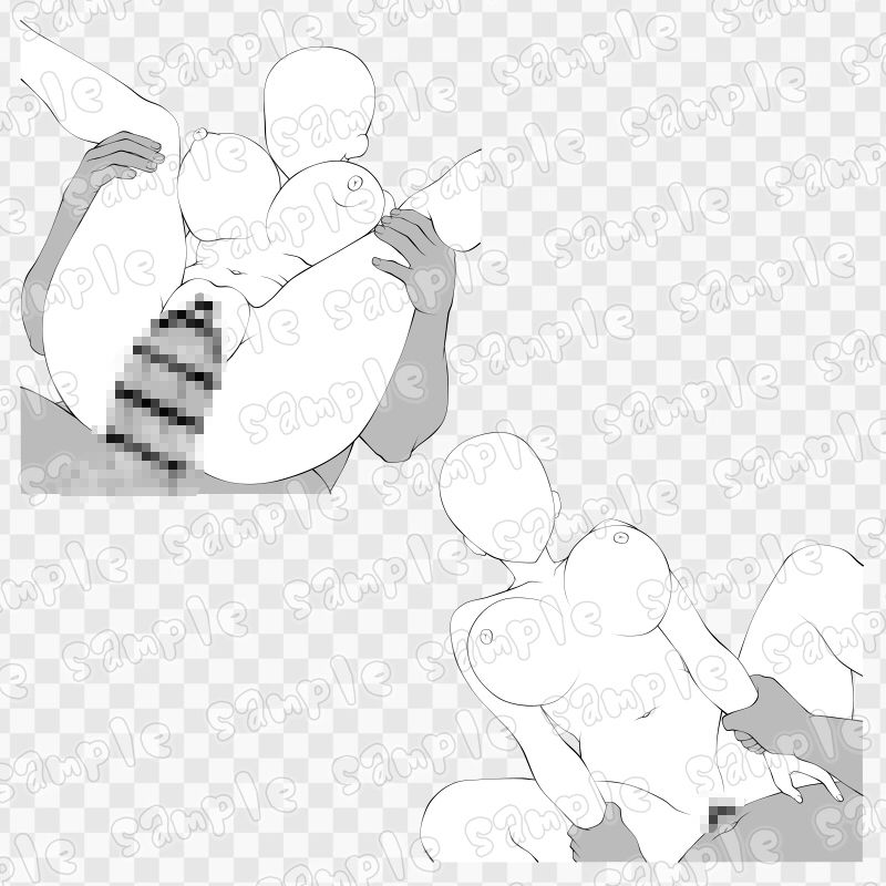 線画素材集［手］86 画像1