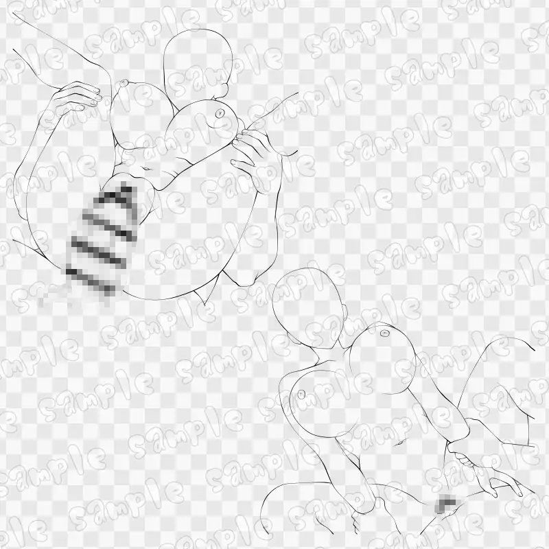 線画素材集［手］86 画像3