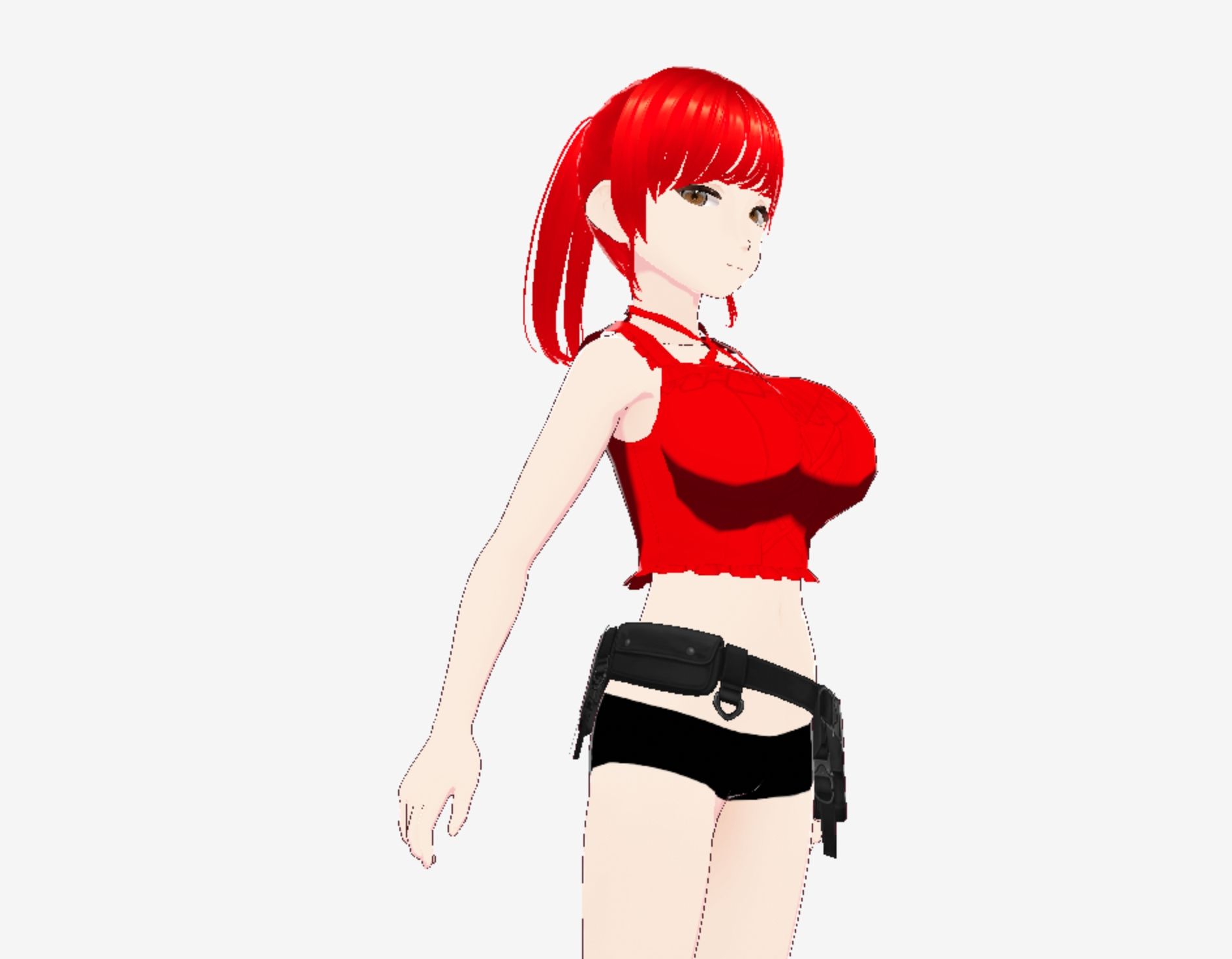 赤髪の美女戦士（セリフなし  3DCGモデル  イラスト集） 画像4