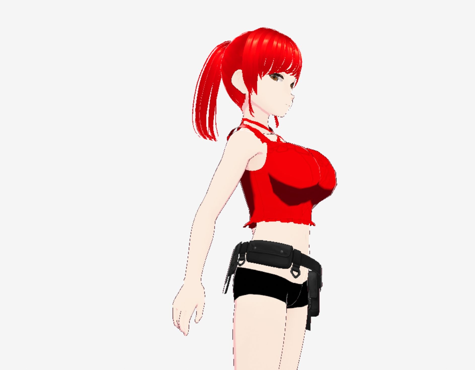 赤髪の美女戦士（セリフなし  3DCGモデル  イラスト集） 画像5