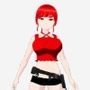 赤髪の美女戦士（セリフなし  3DCGモデル  イラスト集）