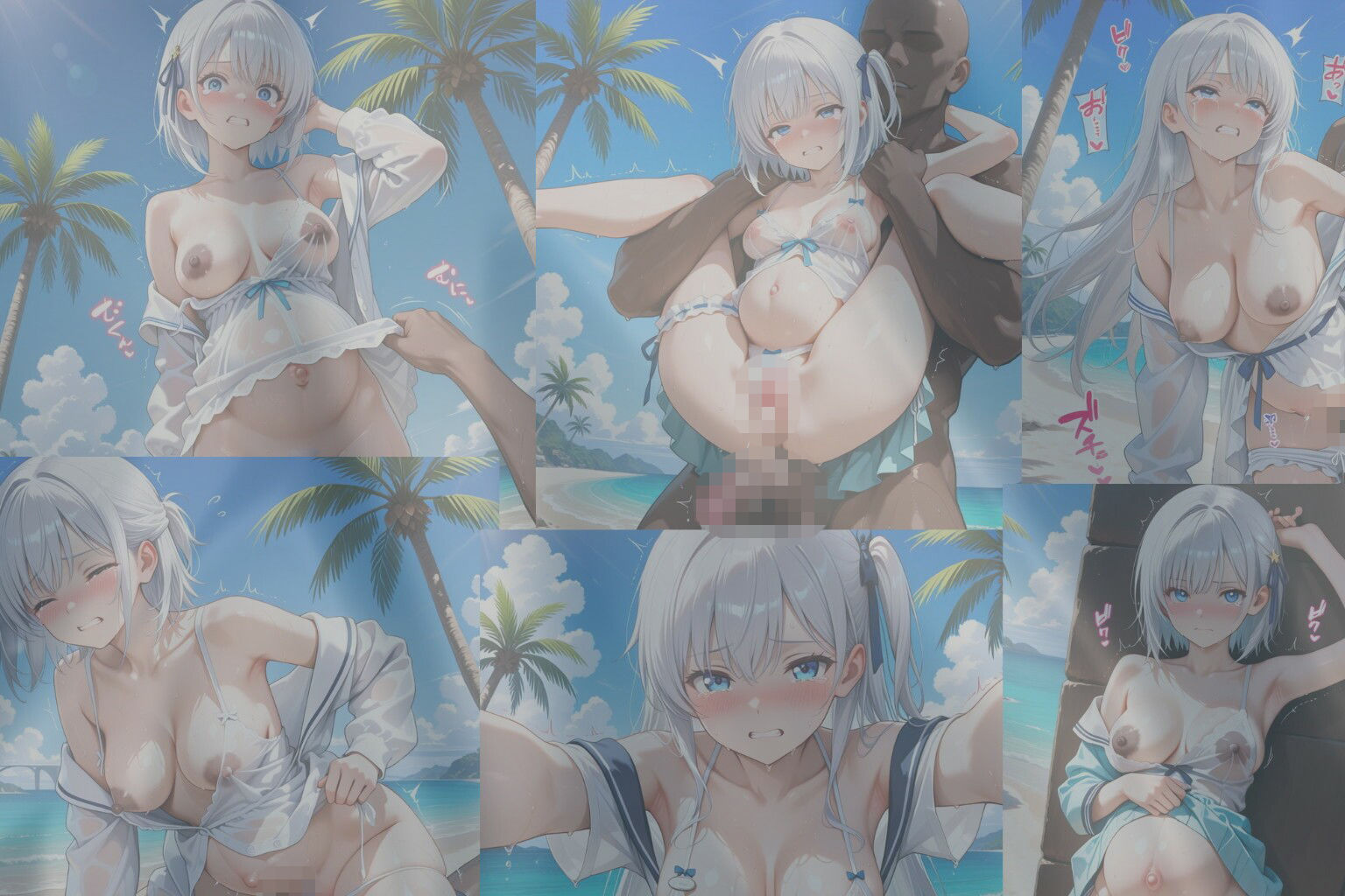 爆乳学生・巨乳女教師が呪いで強●発情！修学旅行先が妊娠しないと出れない島だった件 〜同級生種付け孕ませ乱交地獄〜 画像4