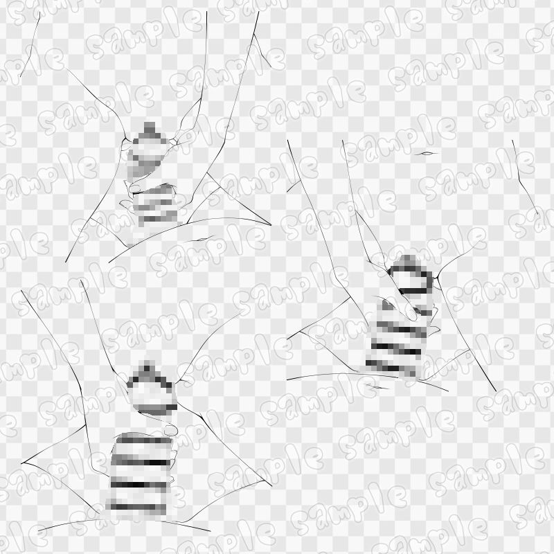 線画素材集［手］95 画像3