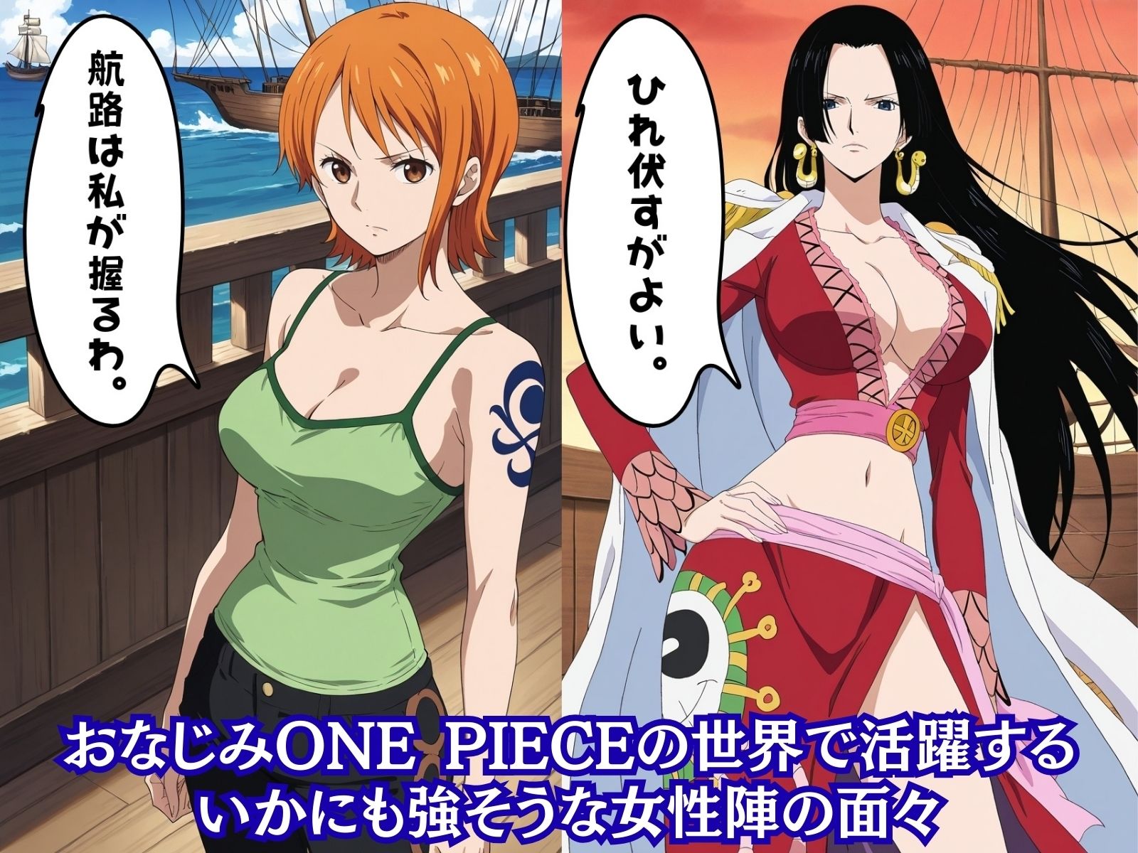 もしも男勝りでかっこいい属性の女性を〇〇の力で強●的に快楽堕ちさせたら？ONE PIECE編 画像1