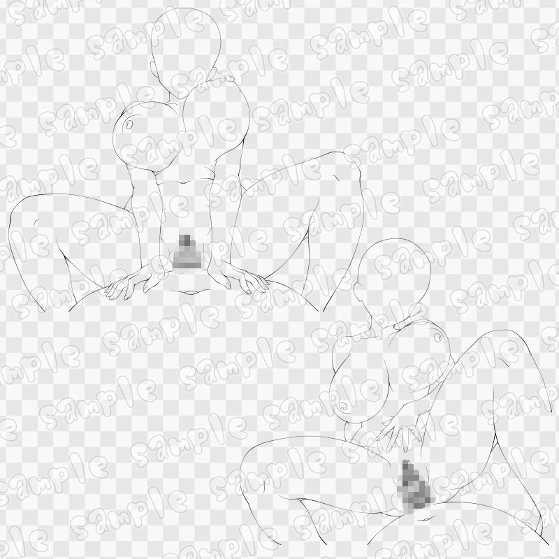 線画素材集［手］98 画像3