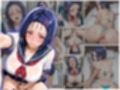 制服少女の電車羞恥