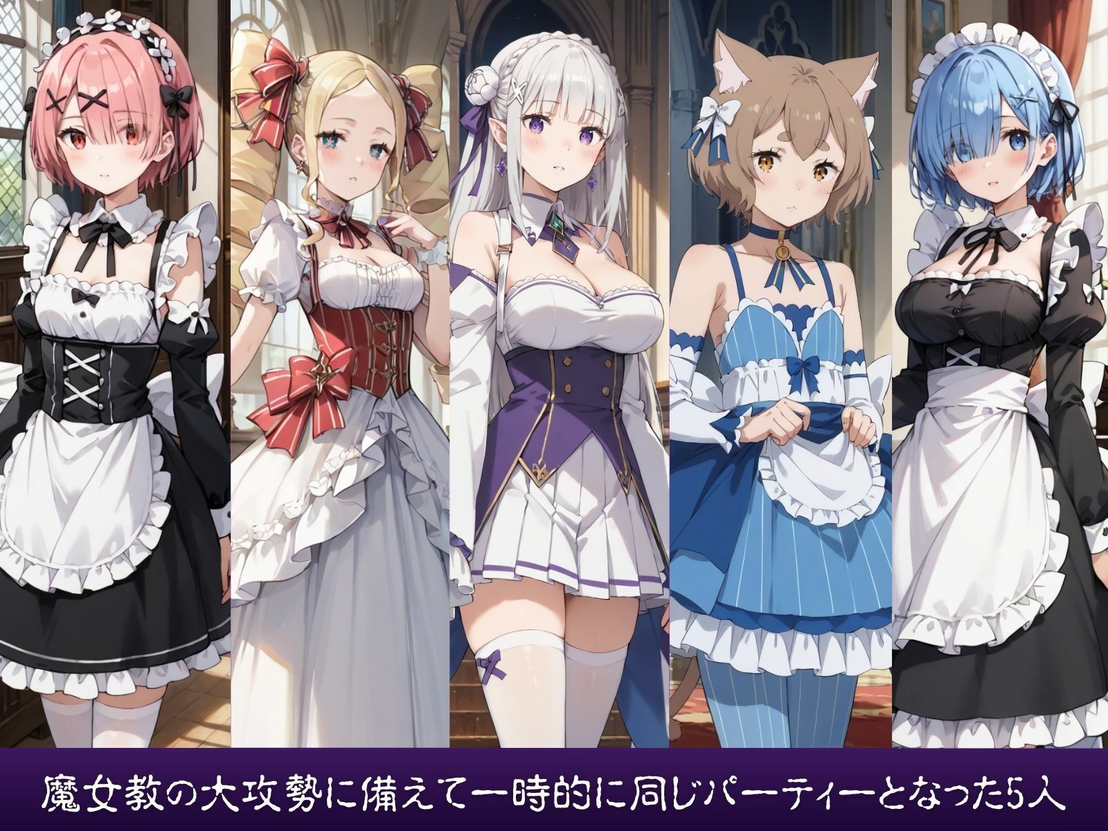 わからせ調教トラップに堕ちた異世界美少女  リゼロ編 画像1