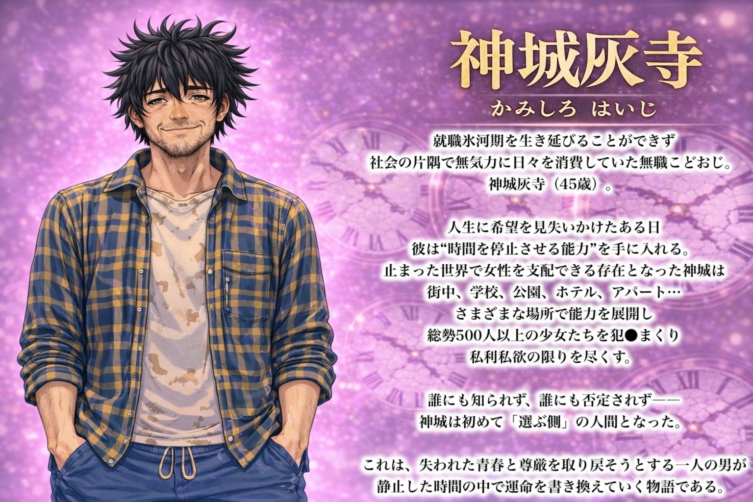 時間停止能力を手に入れた就職氷河期こどおじ、無双して令和女子校生を好き放題犯●まくる！-テリトリー展開！『惚姦愛嬲』- 画像2