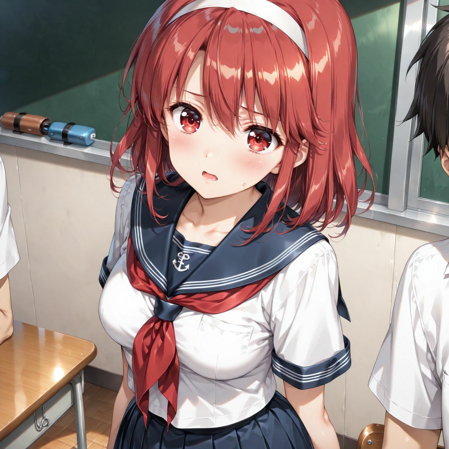 男子に犯●れた制服少女 画像1