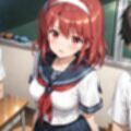 男子に犯●れた制服少女