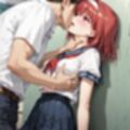 男子に犯●れた制服少女