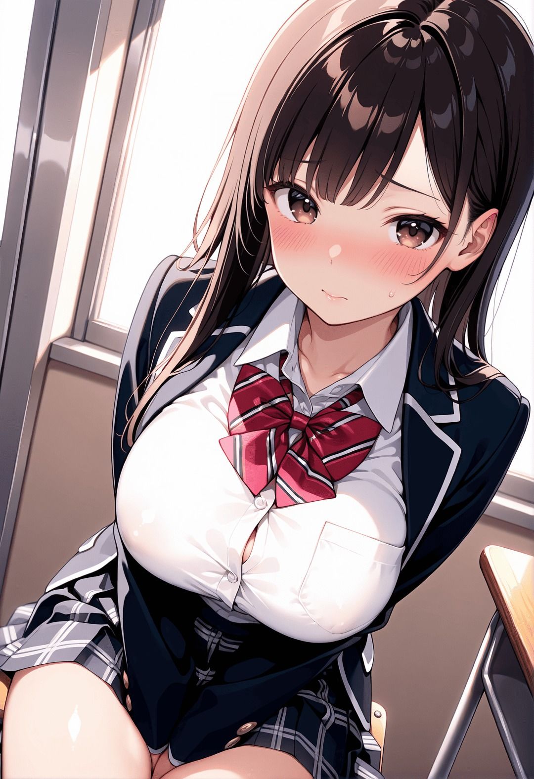 清楚巨乳女子校生を種付け完堕ち 〜黒髪JKの汗だく中出し孕ませ記録〜 画像1