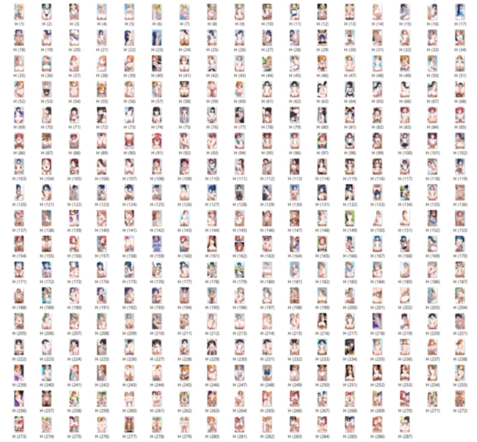 【男性器あり】16キャラ イラスト集 （500枚） 画像2