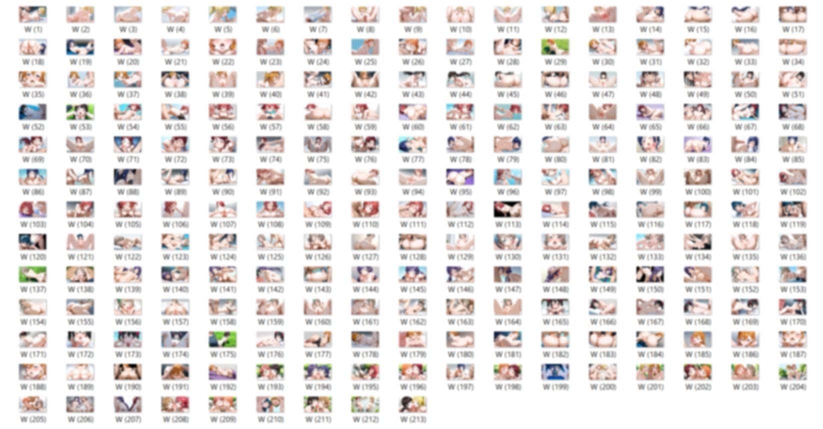 【男性器あり】16キャラ イラスト集 （500枚） 画像3