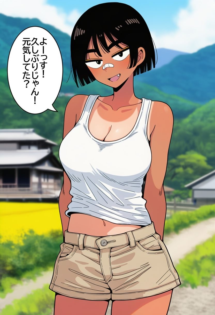 ボーイッシュ褐色陸上女子に無責任中出ししまくって孕ませるまで。 画像1