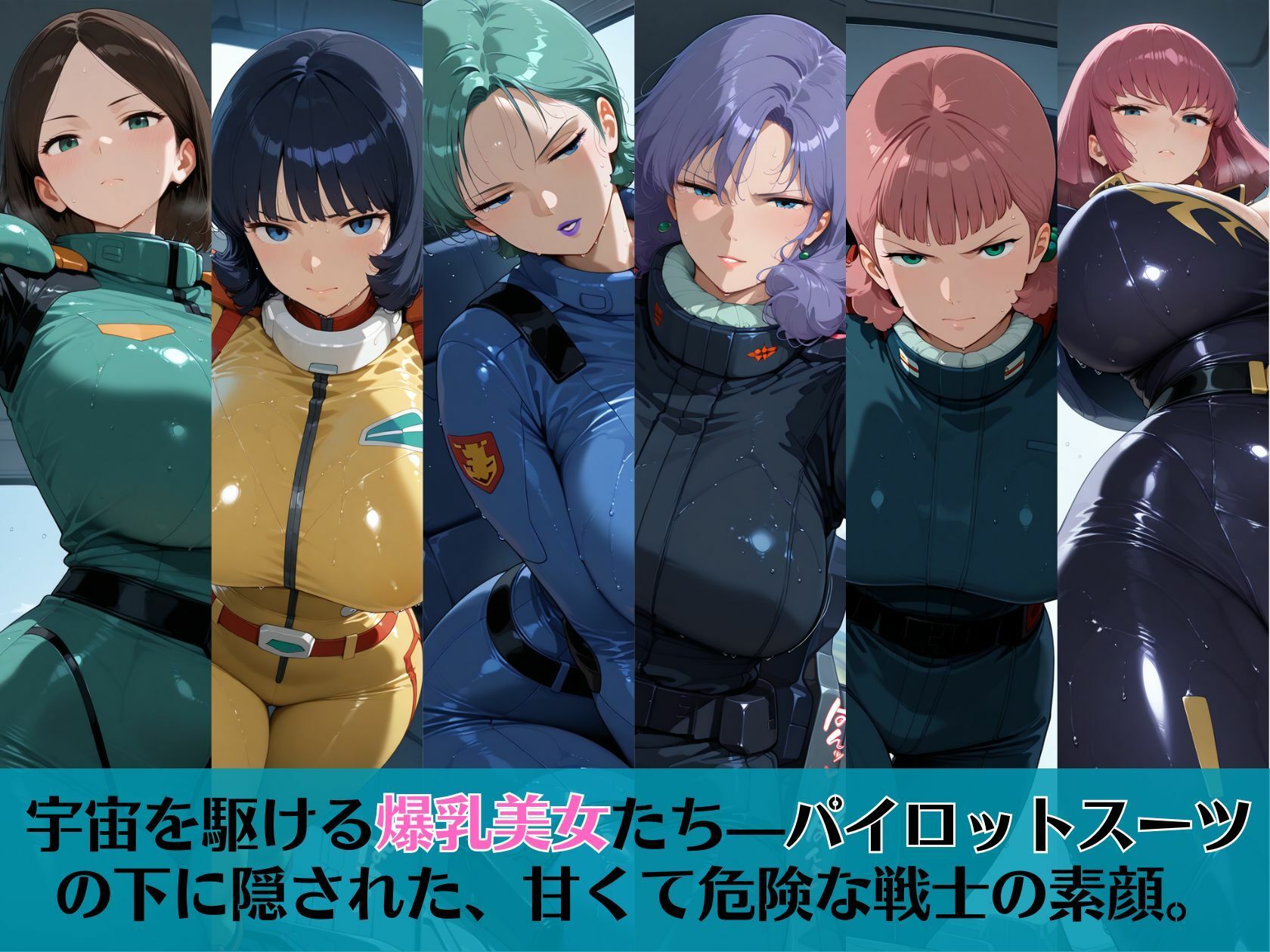 爆乳の恋人たち of Zガ〇ダム えっちな音がコックピットに響くパイロットスーツ編1