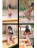 才色兼備の万能女性格闘家 霧島 愛唯の水着モデル風写真集Onsen_01