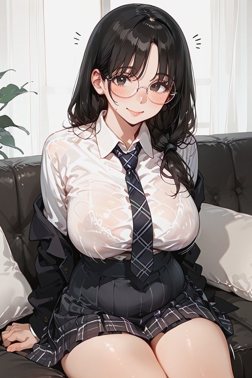 幼馴染委員長が彼女になったら、意外と大胆だった件（生成プロンプト同梱） 画像3