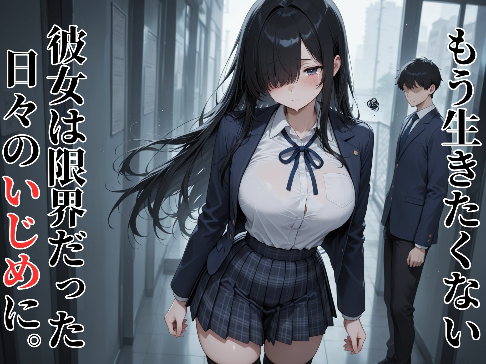 死ぬ前にヤらせて。自●直前の女子校生にえっちを懇願する童貞男子 画像1