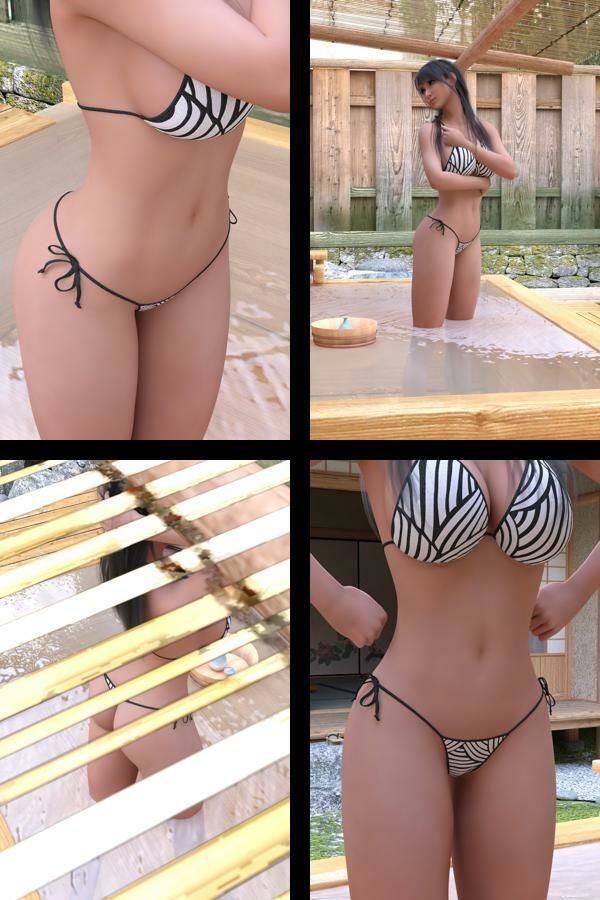 才色兼備の万能女性格闘家 霧島 愛唯の水着モデル風写真集Onsen_02 画像1