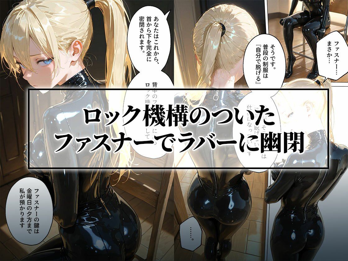 【わからせ週間】月曜日のラバースーツ密閉＆絶頂編｜護謨学院 画像2