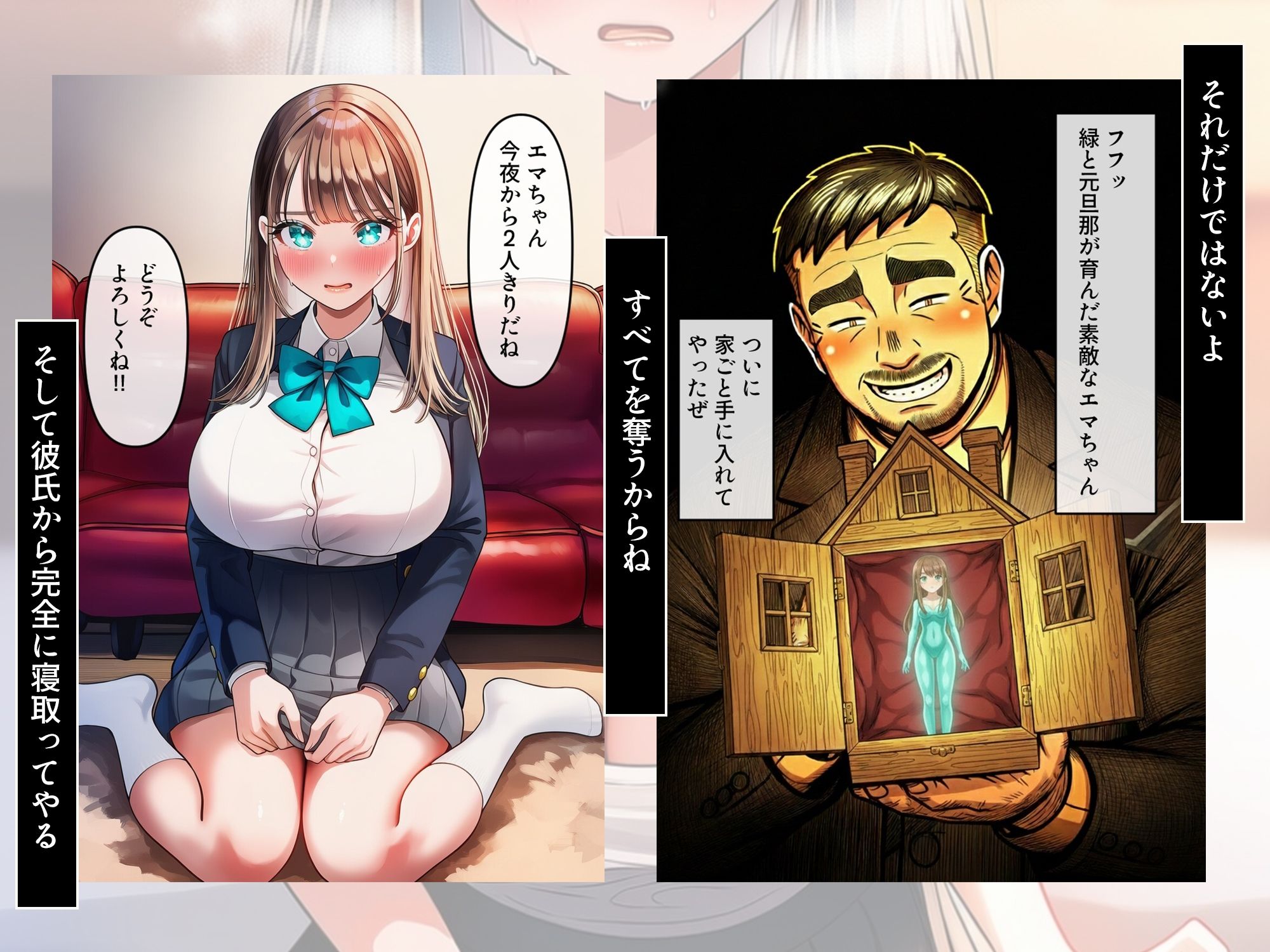 ターコイズアイズの巨乳ハーフ彼女を彼氏から寝取った話 画像9