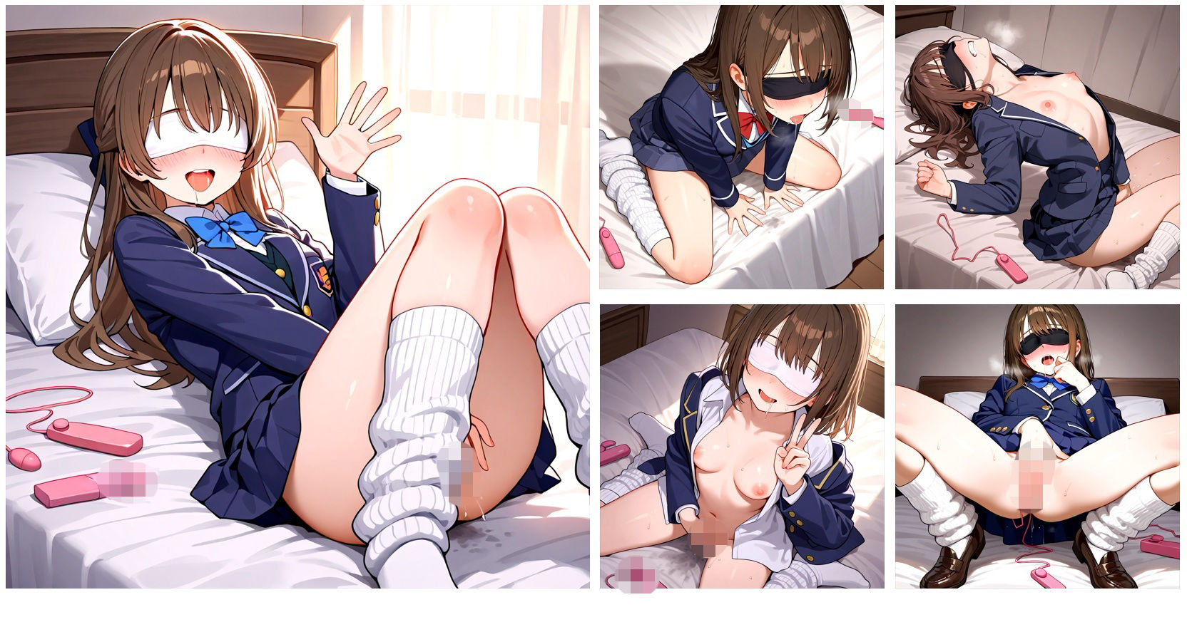 【在庫整理品】女の子が目隠しバイブで気持ちよくなってるだけのCG集 画像2