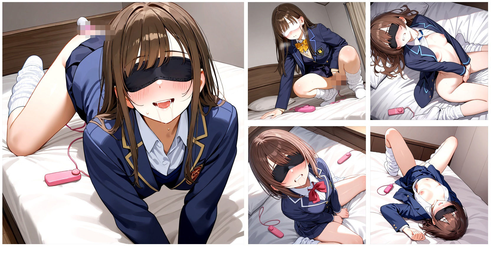 【在庫整理品】女の子が目隠しバイブで気持ちよくなってるだけのCG集 画像3