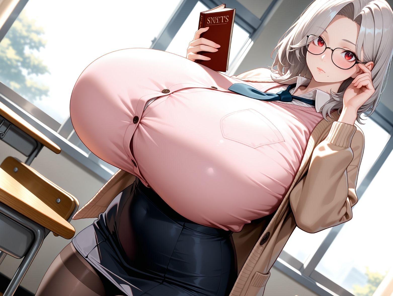 巨乳しか入れない元女学園に男は俺一人！中出し子作りされる爆乳教師セックス集