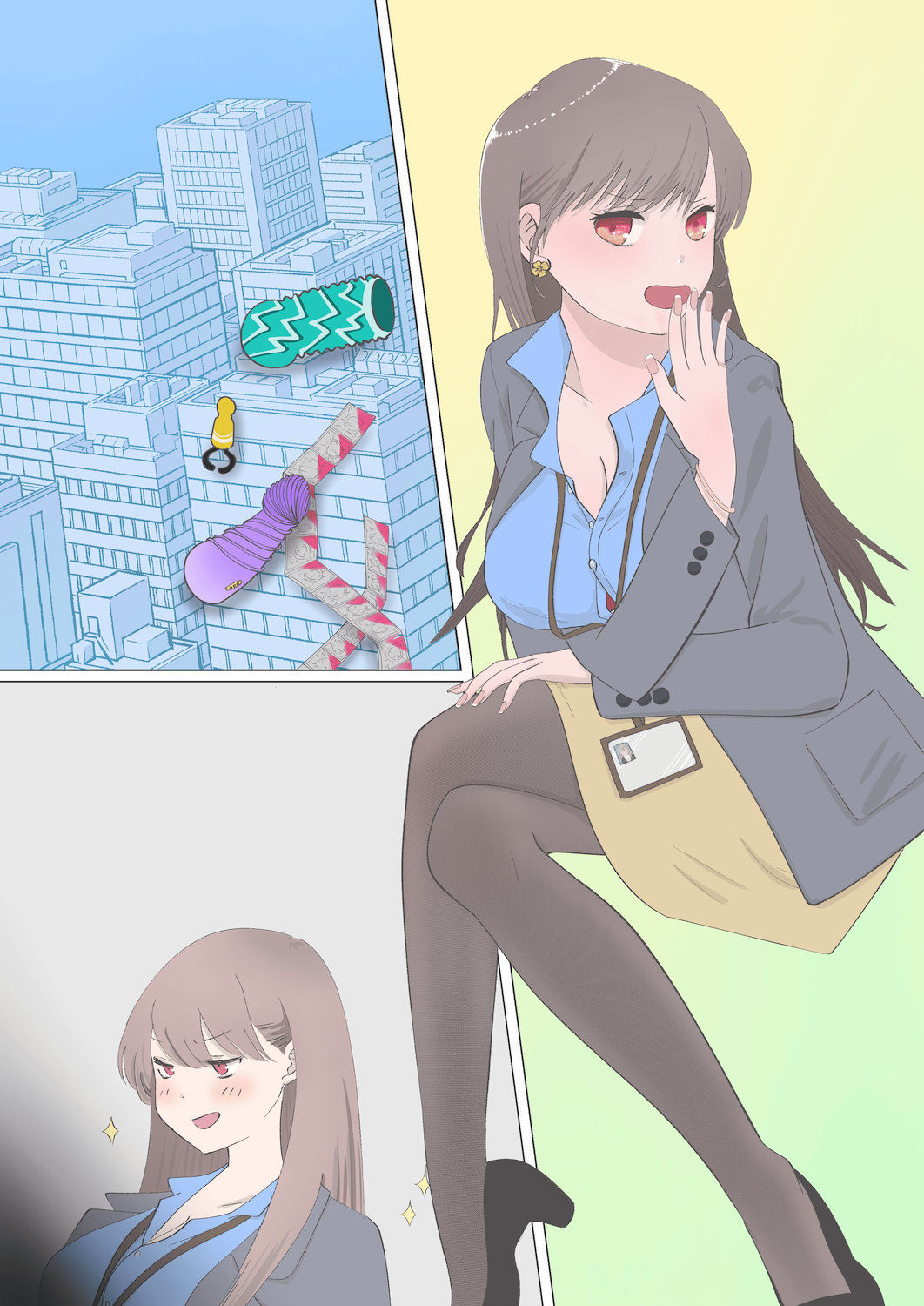 エリート社畜女子、淫語クイズで逆さ雑魚アクメ(はーと) 画像2