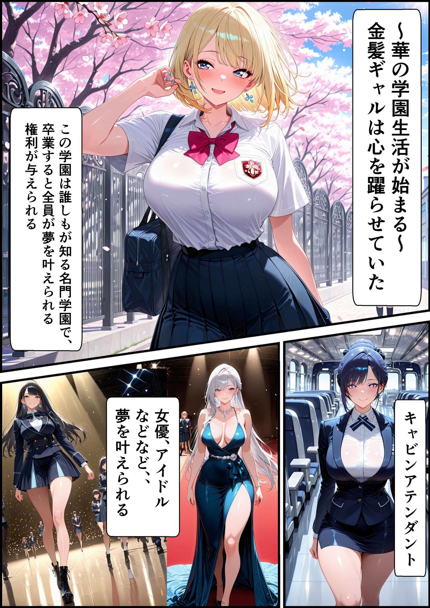 白ギャル女子校生  キモおじ専用肉便器学園  〜入学偏〜 画像1