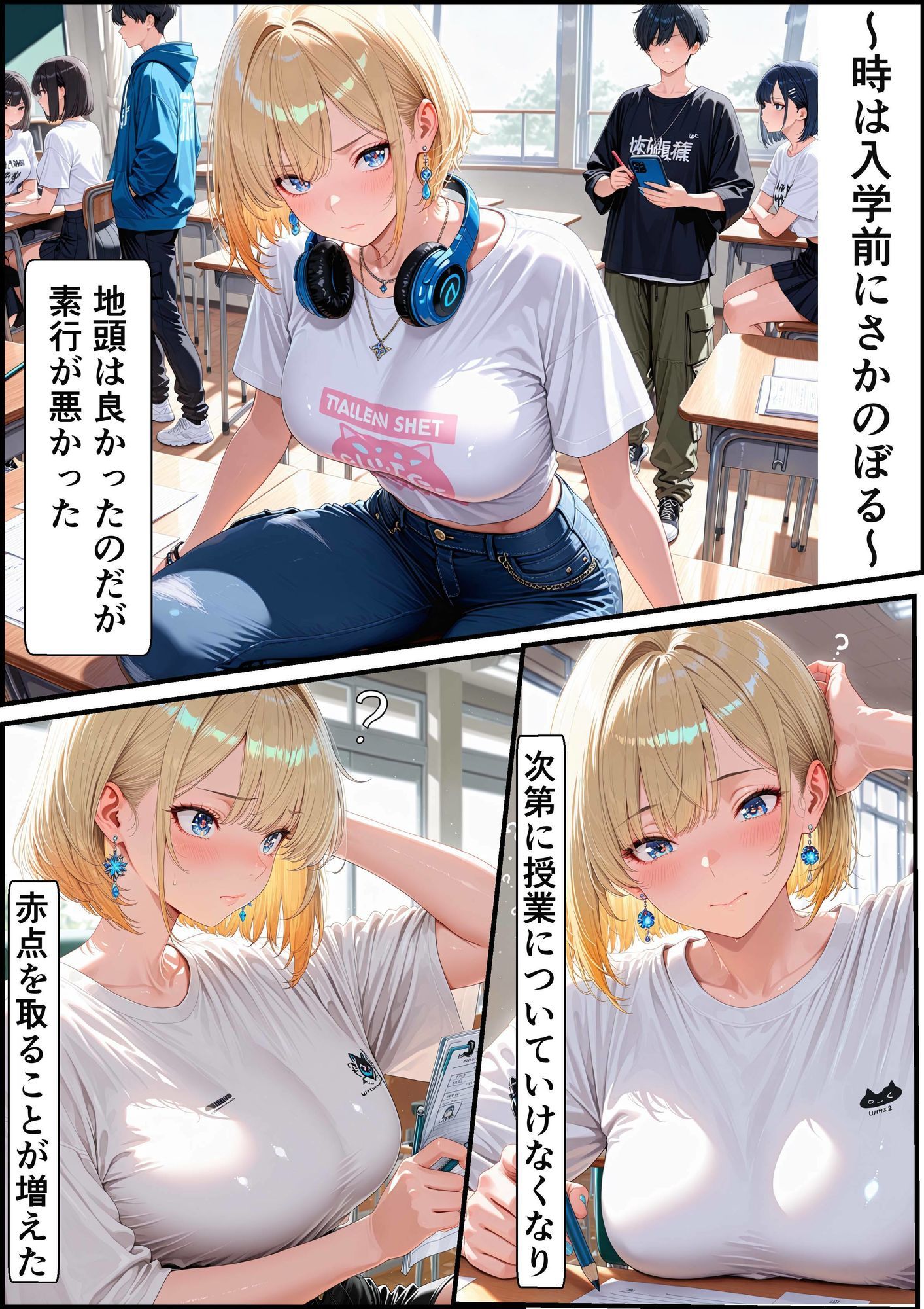 白ギャル女子校生  キモおじ専用肉便器学園  〜入学偏〜 画像3