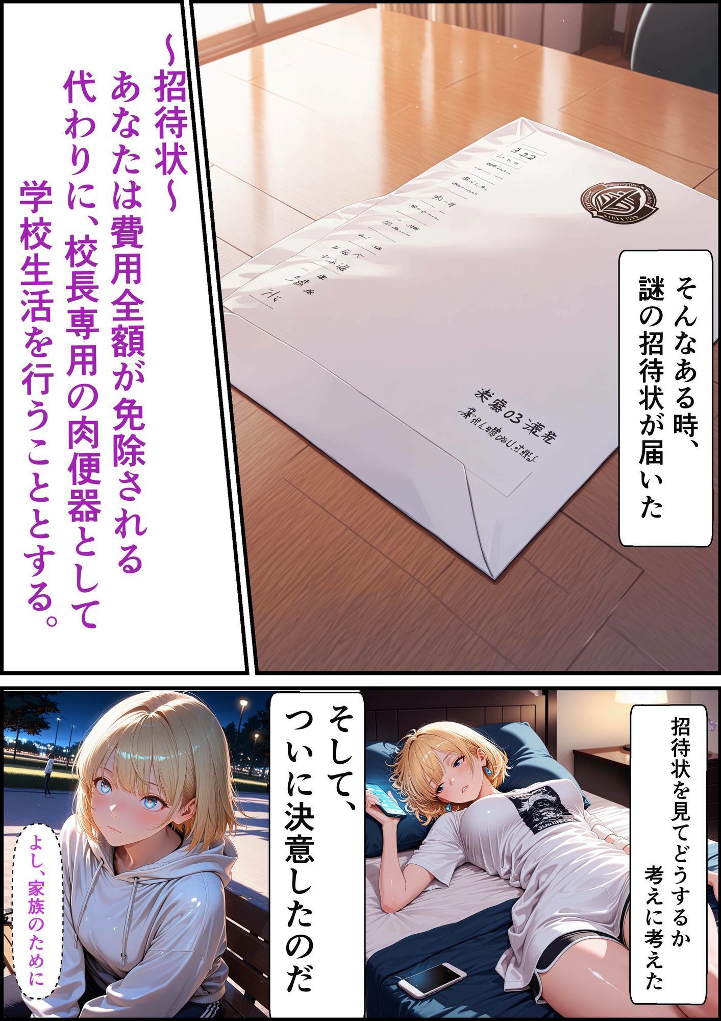 白ギャル女子校生  キモおじ専用肉便器学園  〜入学偏〜 画像5