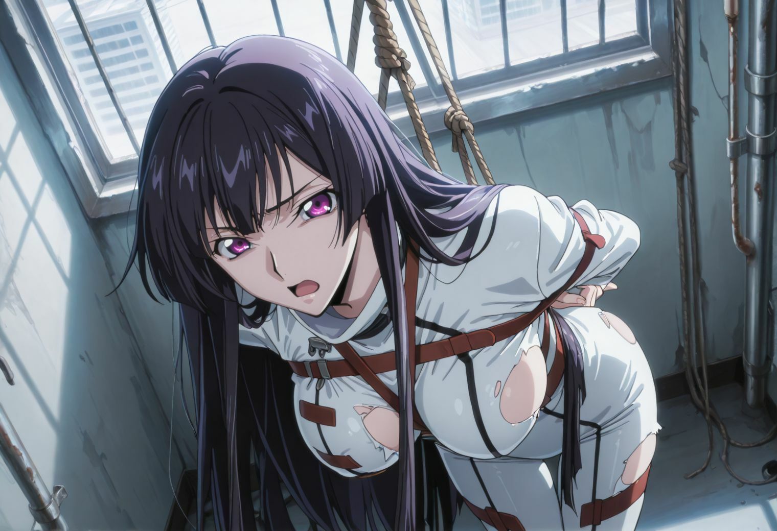 廃ビルに響く喘ぎ声。皇女サク〇と生ハメセックス 画像1