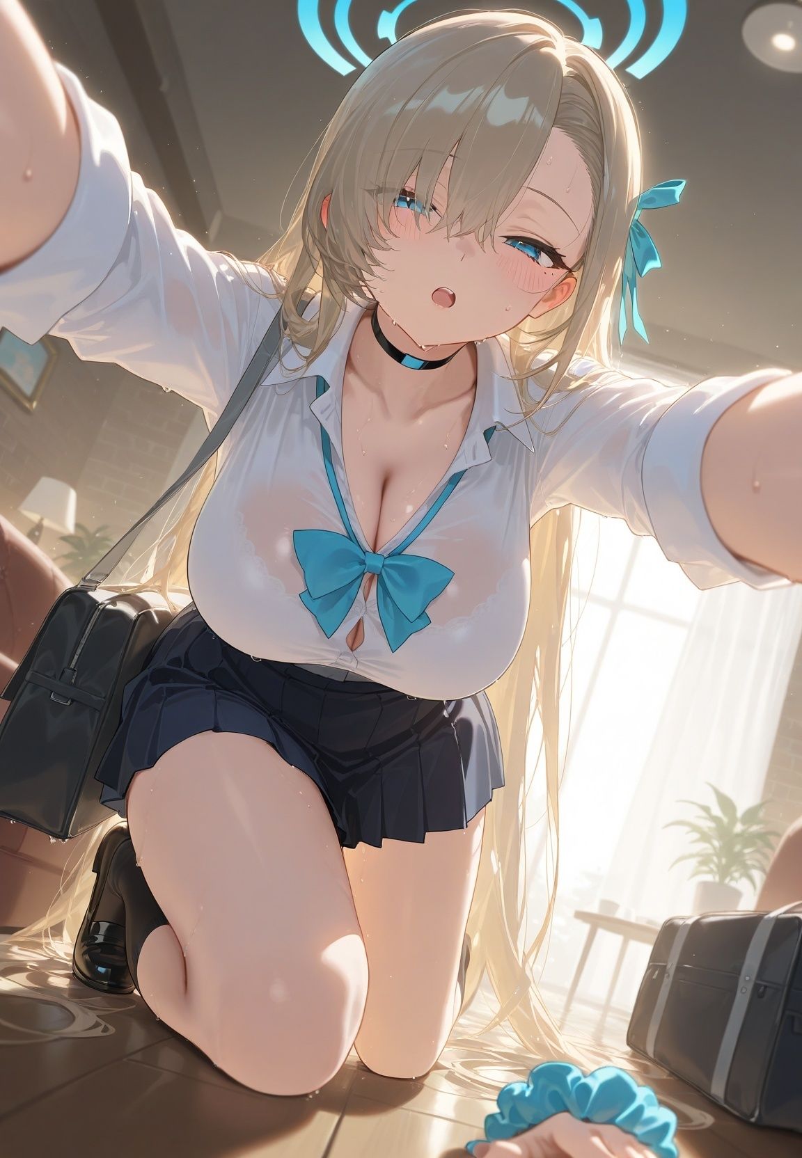 声かけられてお茶しただけなのに・・・簡単にお持ち帰りされて種付け調教されちゃう件www ブ〇ーアーカイブ 1