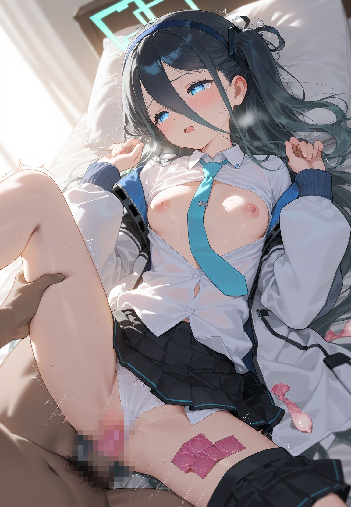 声かけられてお茶しただけなのに・・・簡単にお持ち帰りされて種付け調教されちゃう件www ブ〇ーアーカイブ 1