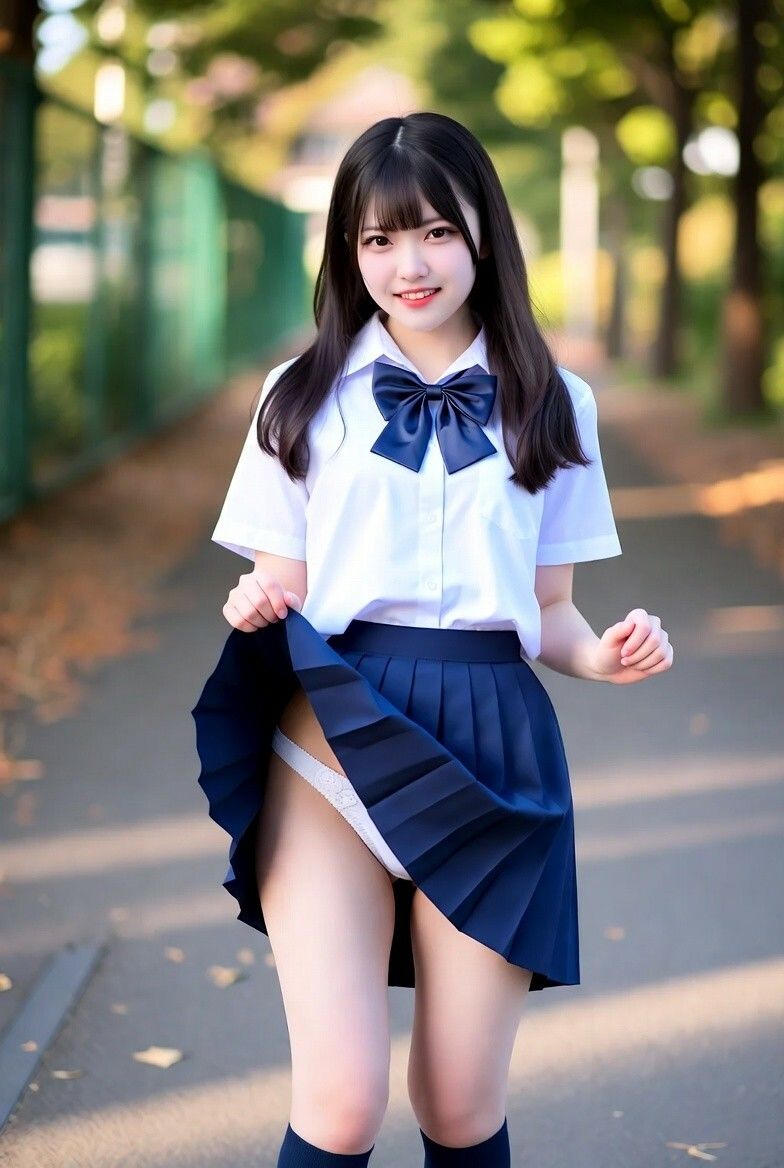 嫌な顔されながらおぱんつ見せてくれるJK 画像5