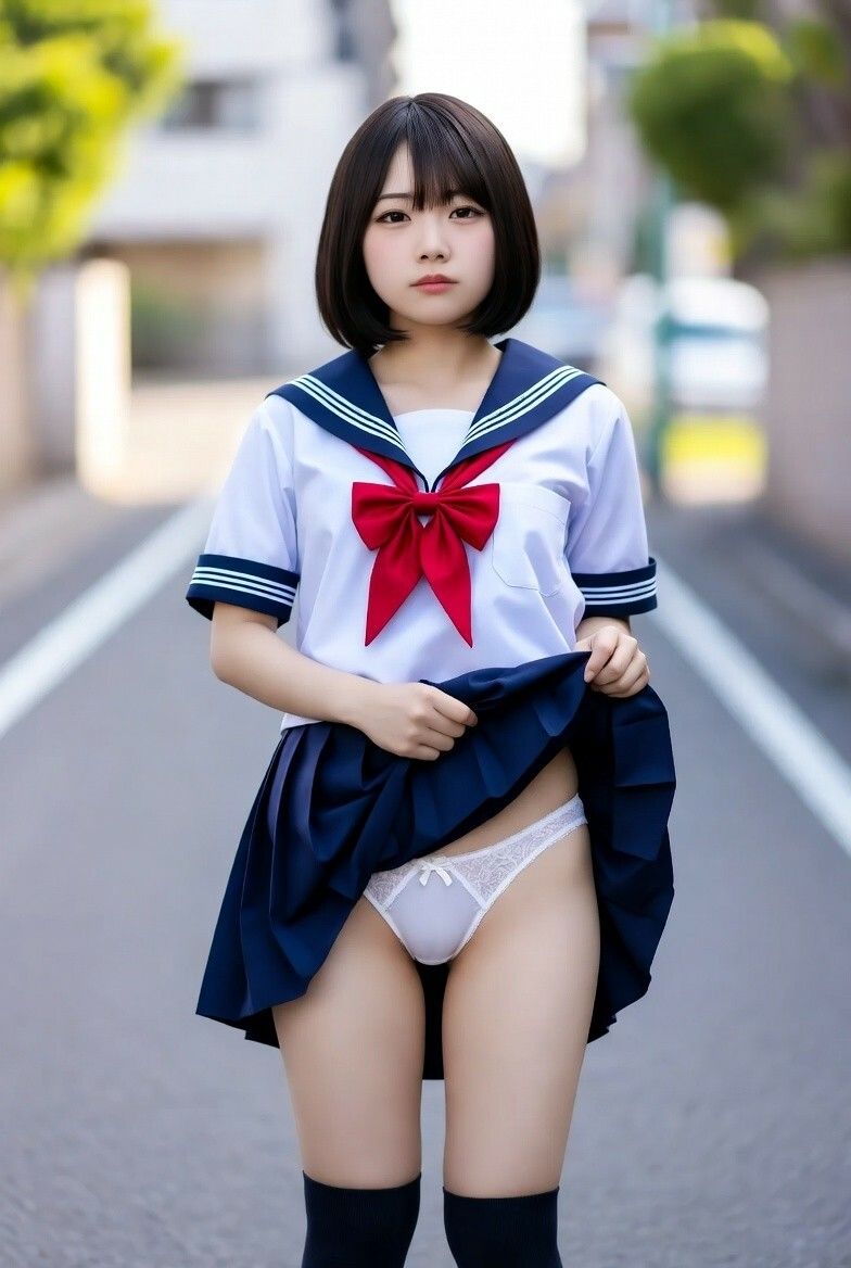 嫌な顔されながらおぱんつ見せてくれるJK 画像9