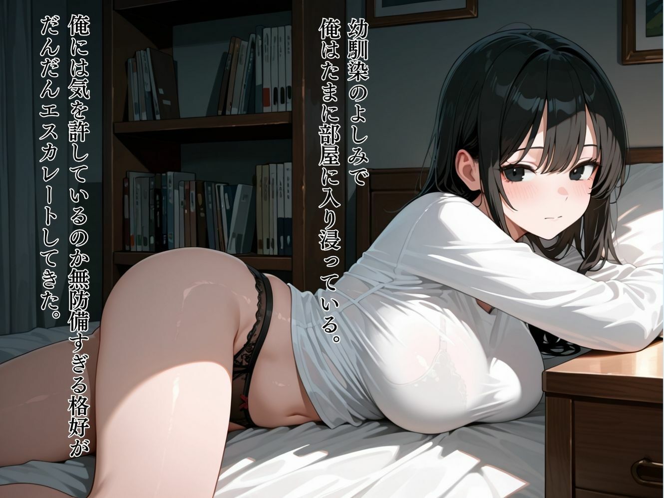 ダウナー系幼馴染が無防備すぎたので脱がせてみたら生ハメSEXさせてくれた話