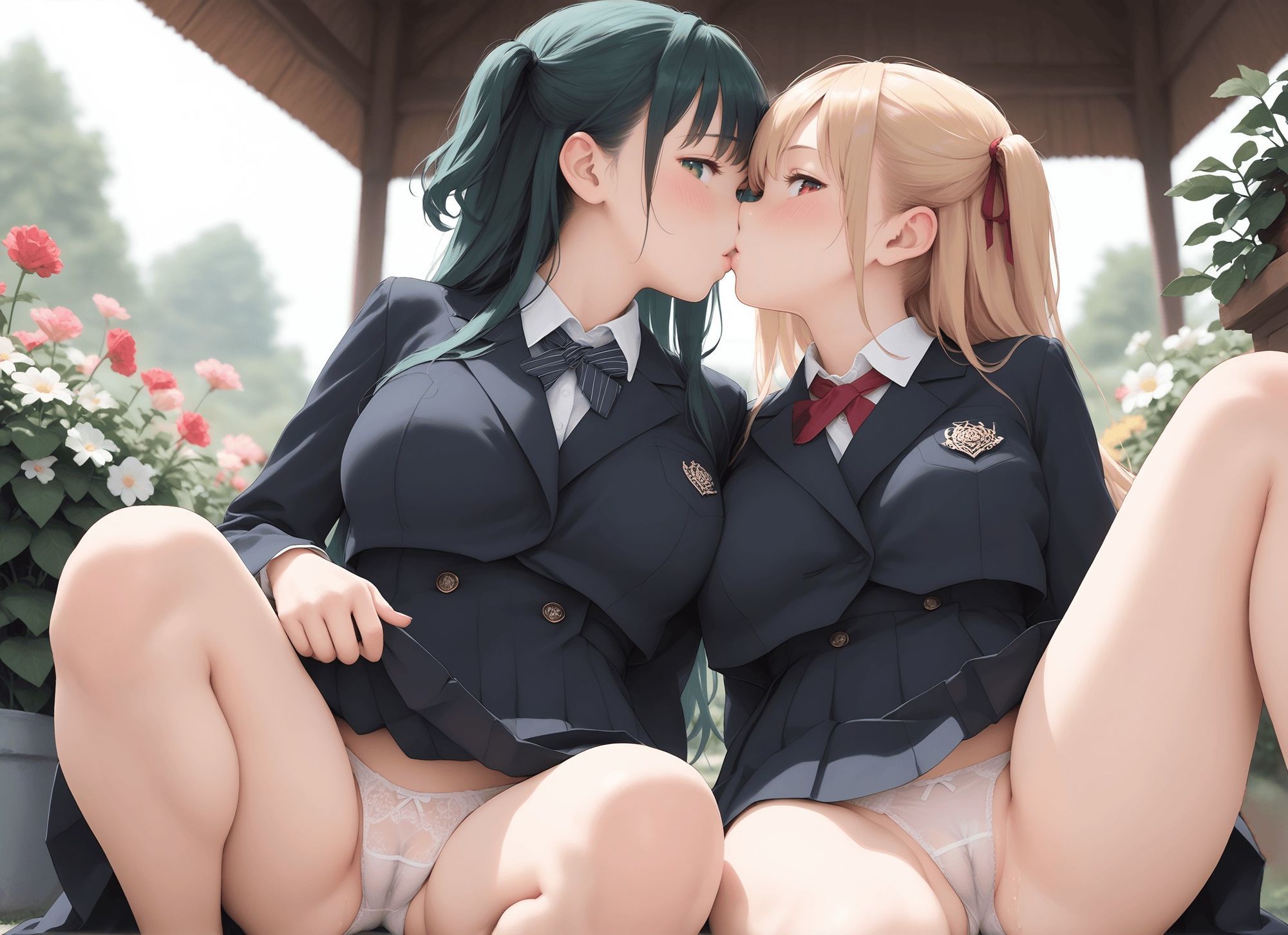 見上げたおキツネパンツ・見上げた制服百合パンツ・見上げた冬のマフラー制服生足パンツ 画像2